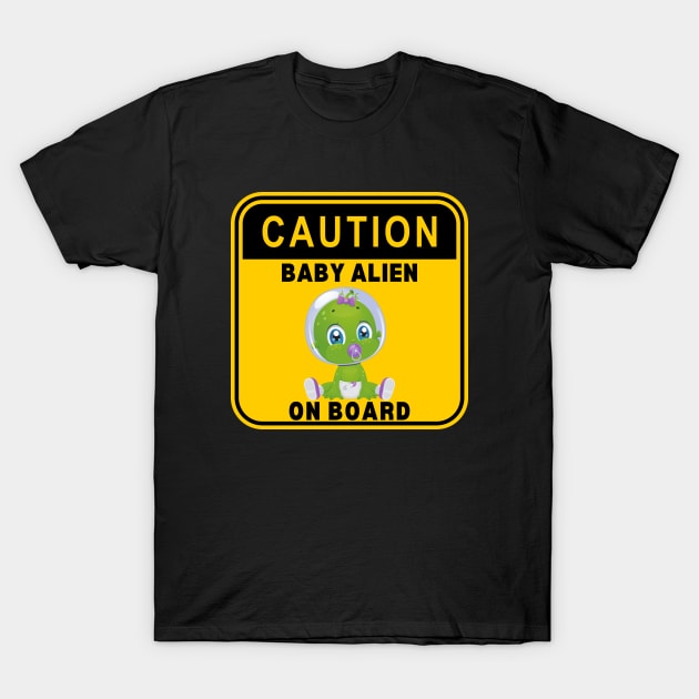 Baby Alien T-Shirt by Lunarix Designs